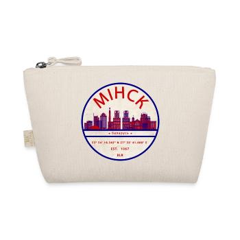 Minsk Skyline Emblem Coordinates - Organic Pouch - nature - Front