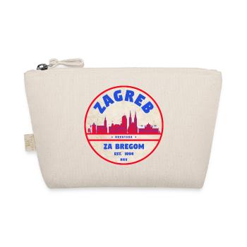 Logo du rond de Zagreb Skyline Rétro - Trousse biologique - nature - Devant