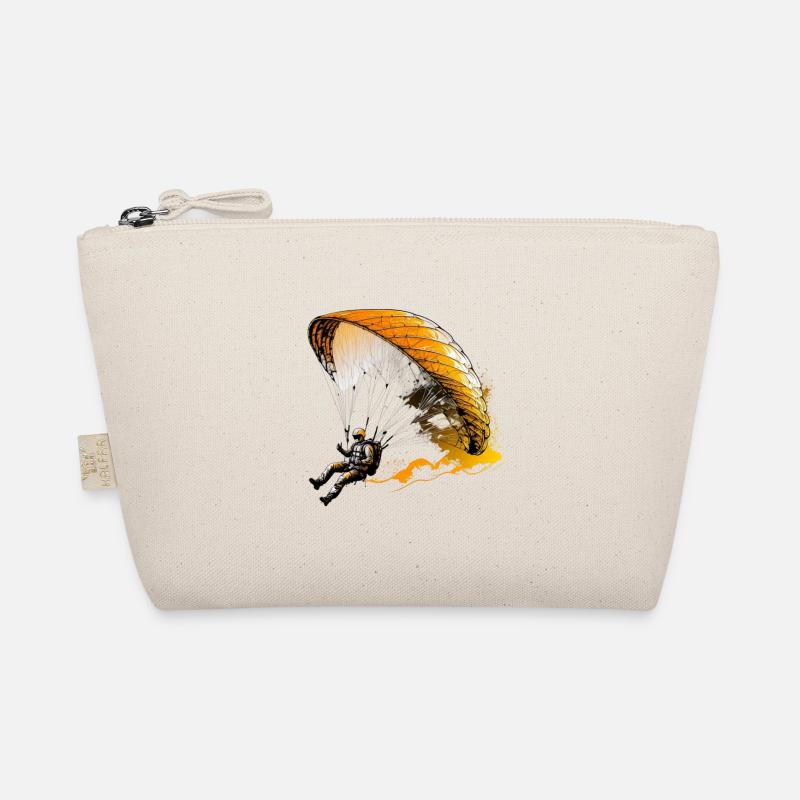 Paragliders above the clouds Organic Pouch