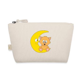 KATZE - MOND - KATER - TIER - TIERISCH - Bio-Täschchen - Natur - Vorne