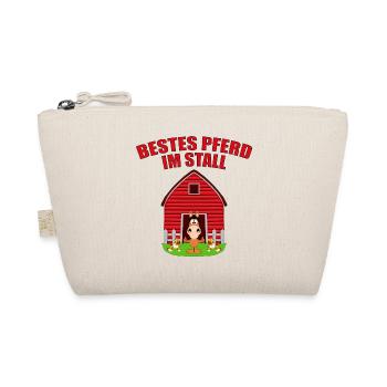 BESTES PFERD IM STALL - REITEN - PFERDE - TIER - Bio-Täschchen - Natur - Vorne