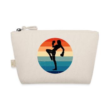 Women's Kickboxing Kickboxing Kickboxer Boxing - Organic Pouch - nature - Front