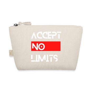 accept no limits grenzenlos erfolg motivation - Bio-Täschchen - Natur - Vorne