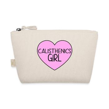 Calisthenics Girl Herz Pink für Frauen Mama - Bio-Täschchen - Natur - Vorne