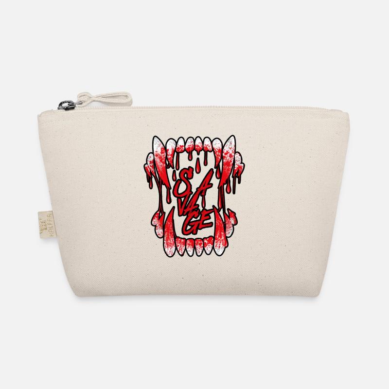 Crocs de loup effrayants avec du sang Trousse biologique