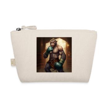 Monkey Boxers and fighters - Organic Pouch - nature - Front