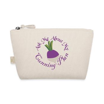 Ask Me About My Cunning Plan Blackadder Turnip - Organic Pouch - nature - Front