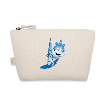 WINDSURFER - EINHORN - SURFEN - WASSERSPORT - FUN - Bio-Täschchen - Natur - Vorne