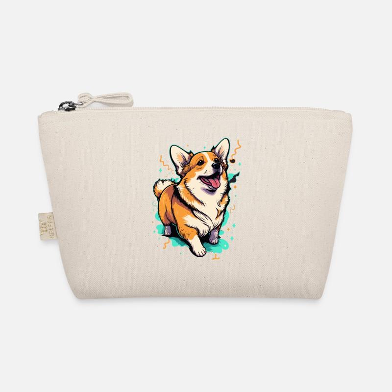 Kurzer verspielter Corgi Bio-Täschchen