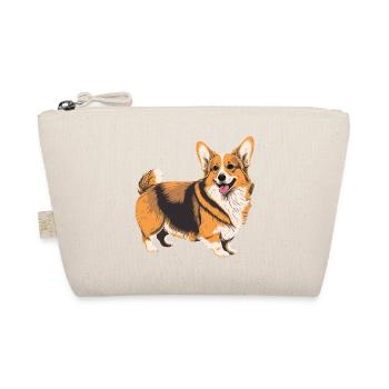 Bereit zum Spielen Corgi - Bio-Täschchen - Natur - Vorne