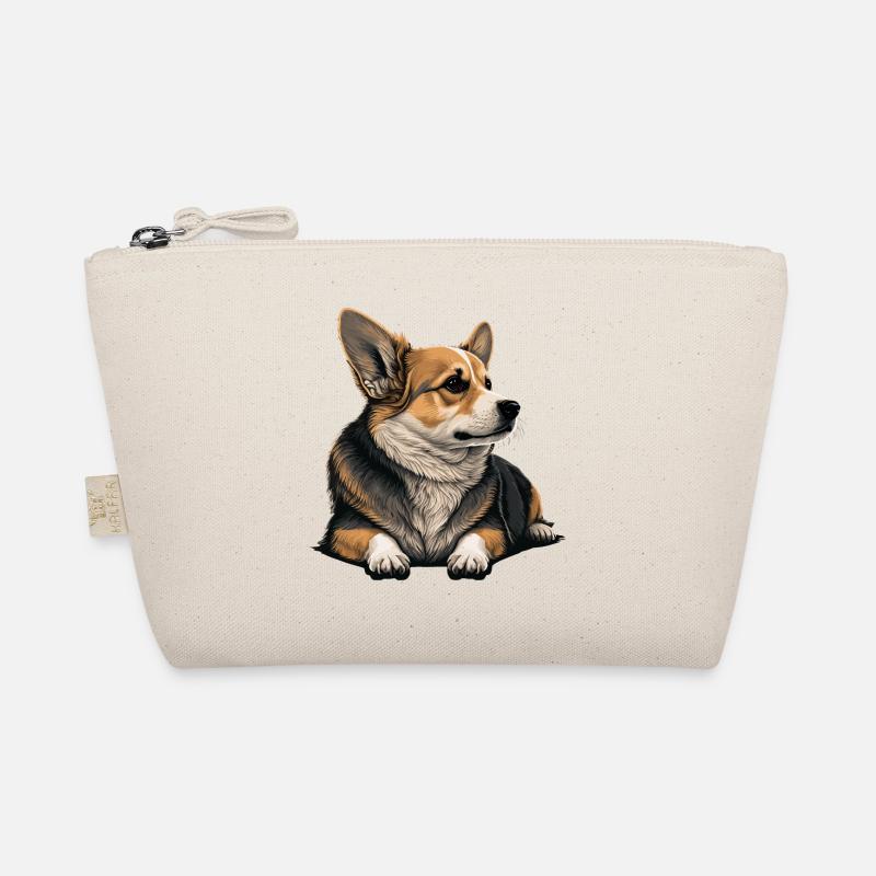 Relaxing Corgi Organic Pouch