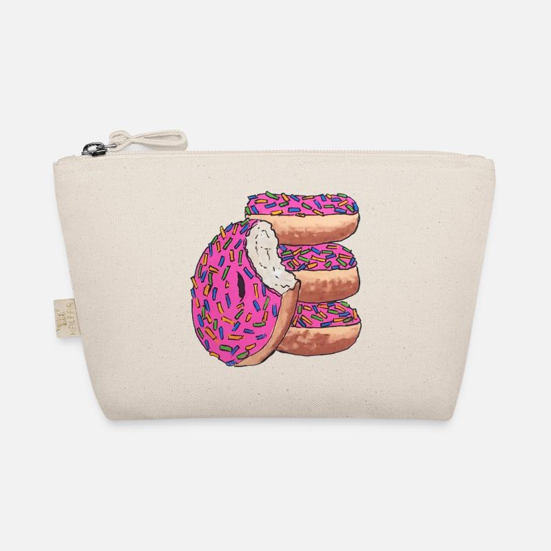 Donut stack pink delicious snack Organic Pouch