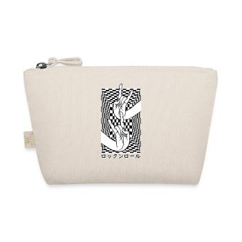 Japanese Hands With Rock N Roll Mudra On Chess - Organic Pouch - nature - Front