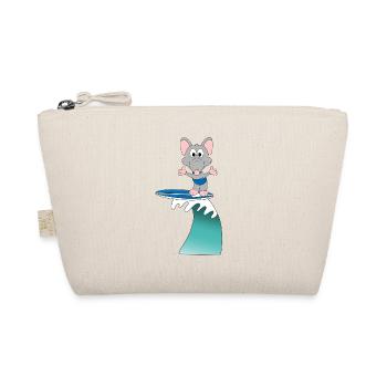 WASSERRATTE - SURFER - WELLENREITER - WASSERSPORT - Bio-Täschchen - Natur - Vorne