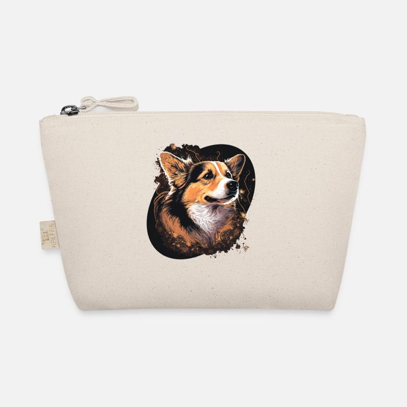 Paint Style Corgi Organic Pouch