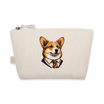 Formal Corgi Illustration - Organic Pouch - nature - Front