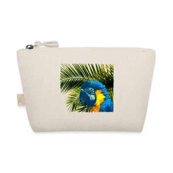 tolle papageien tees, Palmenblätter gelbbrust Ara - Bio-Täschchen - Natur - Vorne