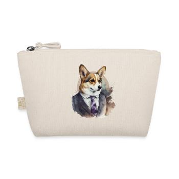 Stilvoller Corgi - Bio-Täschchen - Natur - Vorne