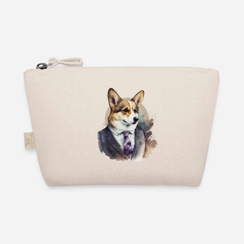 Stylish Corgi Organic Pouch