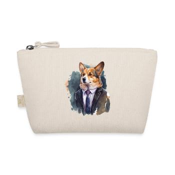 Edle Looks Corgi - Bio-Täschchen - Natur - Vorne