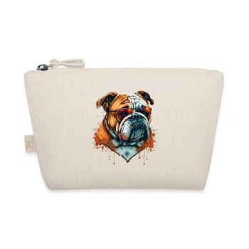 Tough Looking Bulldog - Organic Pouch - nature - Front