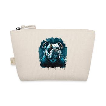 Bulldogge verkleidet - Bio-Täschchen - Natur - Vorne