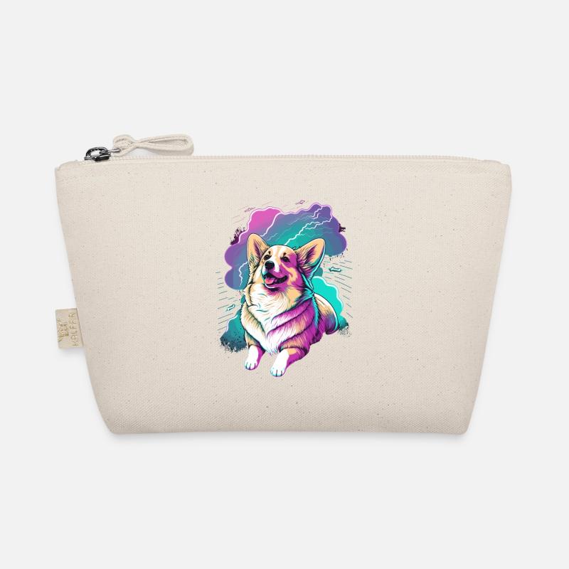 Verspielter Corgi Bio-Täschchen