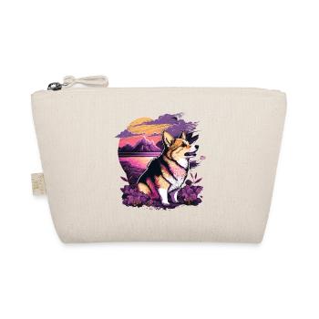 Calme assis Corgi - Trousse biologique - nature - Devant