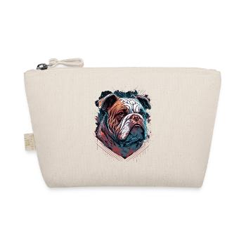 Genervte Bulldogge - Bio-Täschchen - Natur - Vorne