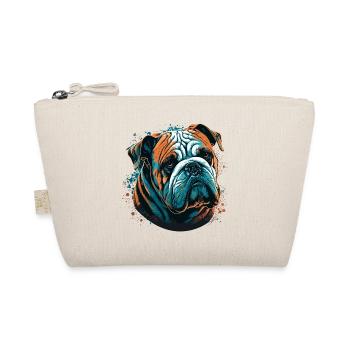 Shy Bulldog - Organic Pouch - nature - Front