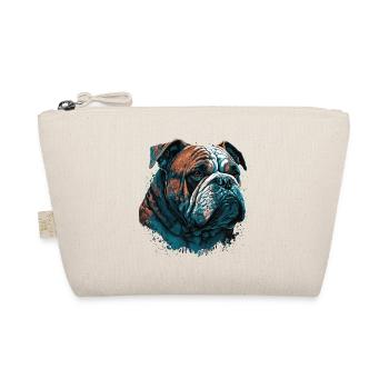 Tapfere Bulldogge - Bio-Täschchen - Natur - Vorne