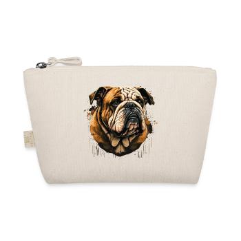 Visage de bouledogue - Trousse biologique - nature - Devant