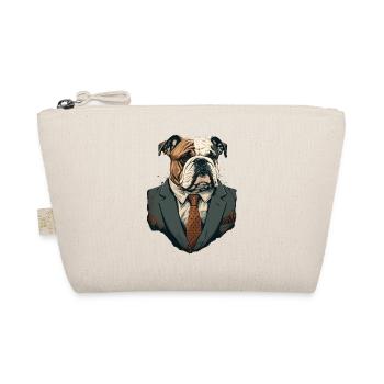 Veretan Looking Bulldog - Organic Pouch - nature - Front
