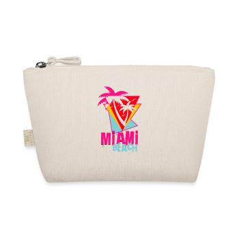MIAMI Beach Kunst - Bio-Täschchen - Natur - Vorne
