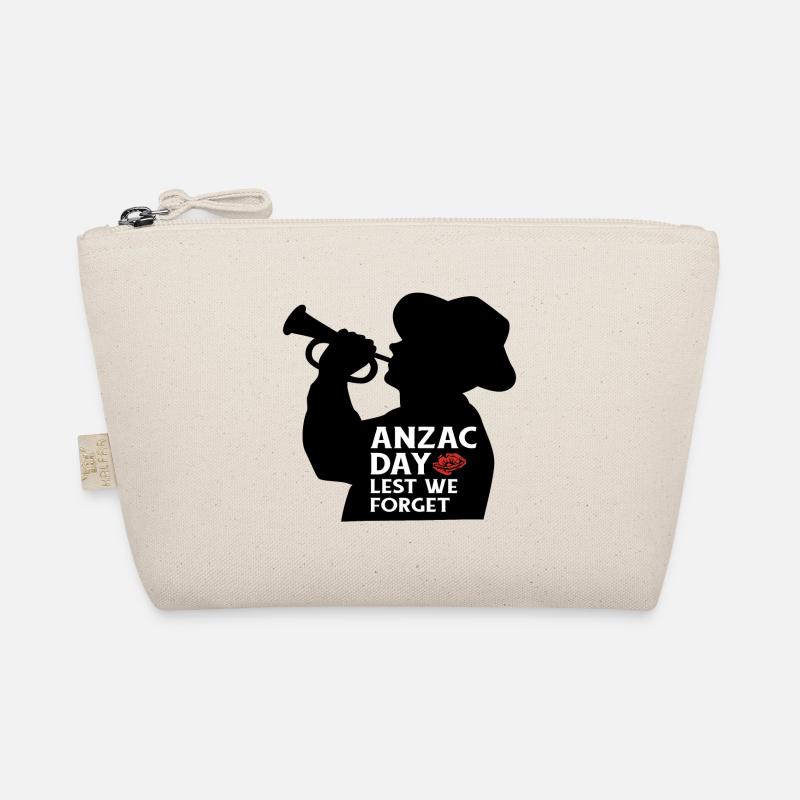 Trumpeter on Anzac Day Organic Pouch