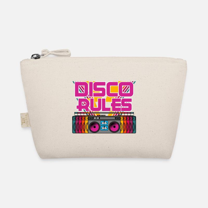 Retro Boombox Radio Music Rhythm Collection - Bio-Täschchen - Natur