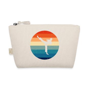 Boxe Kickboxeur Kickboxing Femmes Hommes - Trousse biologique - nature - Devant