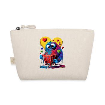 Monstre au cœur mignon - Trousse biologique - nature - Devant