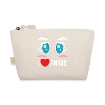 Pop Culture Comic Cartoon Anime Statement Heart - Organic Pouch - nature - Front