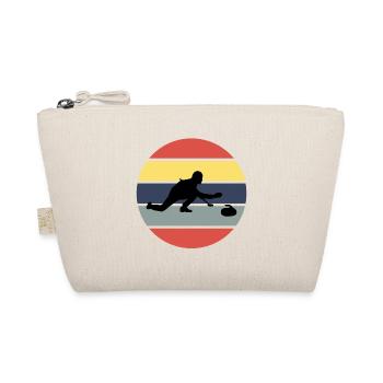 Stone Curling Winter Sport 80s Style Retro Vintage - Trousse biologique - nature - Devant