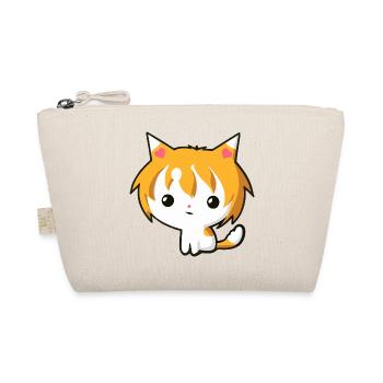 Kawaii Anime Cat - Cute Kitty Graphic - Organic Pouch - nature - Front