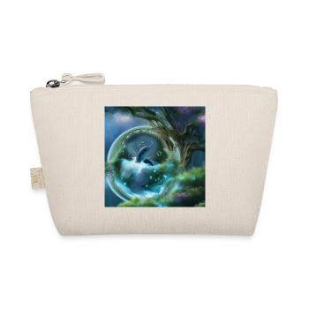 Cute dolphin in a bubble the hearts of the ocean - Organic Pouch - nature - Front