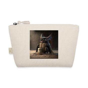 Fledermaus kaffee Koffein Lustig - Bio-Täschchen - Natur - Vorne