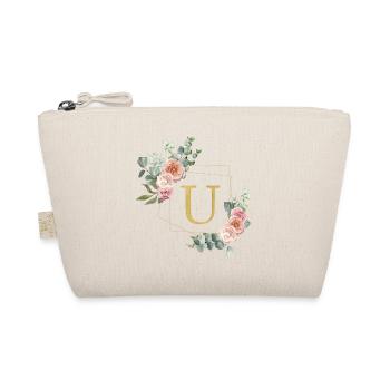 Monogramme U Floral personnalisable - Trousse biologique - nature - Devant