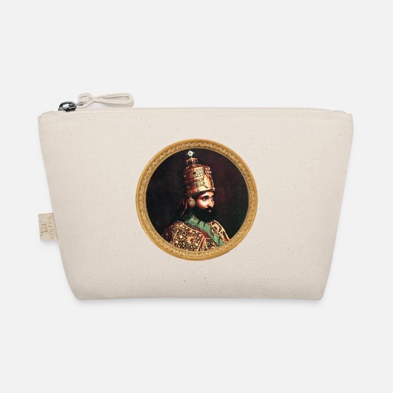 Haile Selassie HIM Jah Rastafari Rasta Royal Roots - Bio-Täschchen - Natur