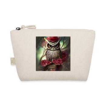 Beautiful Owl the Bird of the Night - Organic Pouch - nature - Front