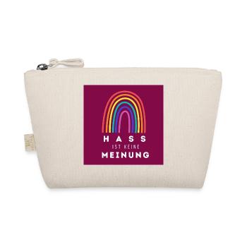 Regenbogen Hass ist keine Meinung BDR - Bio-Täschchen - Natur - Vorne