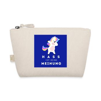 Einhorn Hass ist keine Meinung - Bio-Täschchen - Natur - Vorne