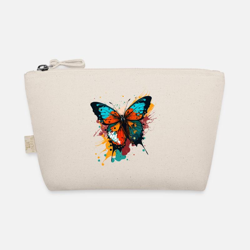 Lebhafter Schmetterling Bio-Täschchen