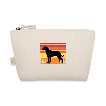 Uruguayan Cimarron Dog Silhouette Retro Sunset - Organic Pouch - nature - Front